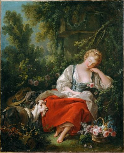 La bergère rêveuse - François Boucher